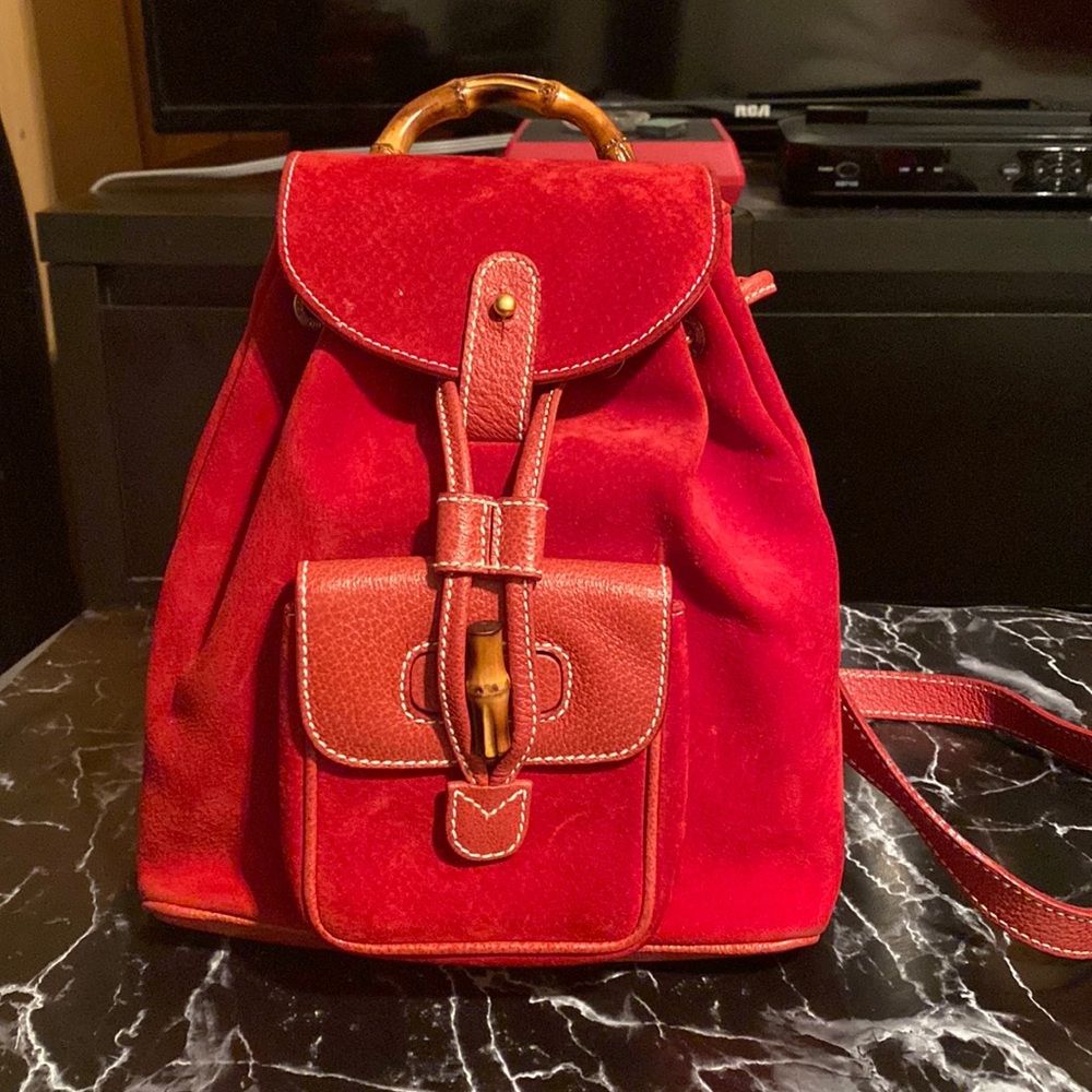 GUCCI SMALL RED BACKPACK 🎒
